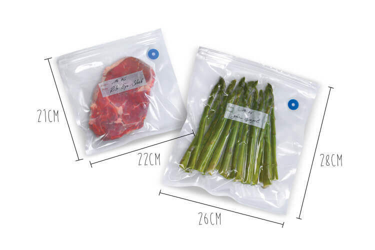 Recharge sachets pour kit de mise sous vide Gefu Vaco 8 pièces
