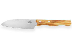 Couteau santoku Gehring Look lame 11cm damas 65 couches manche olivier