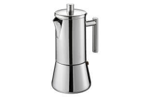 Cafetière italienne moderne Gefu Nando tous feux en inox