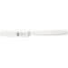 Spatule coudée Icel 90mm acier inox manche blanc 