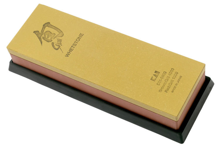 Pierre &agrave; aiguiser japonaise Kai grains 1000/4000