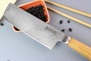 Couteau nakiri Wusaki Fujiko VG10 17cm manche olivier