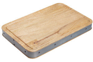 Planche à découper épaisse style industriel 48x32x5cm Kitchen Craft