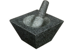 Mortier et pilon en granit noir 19x19x12cm Kitchen Craft