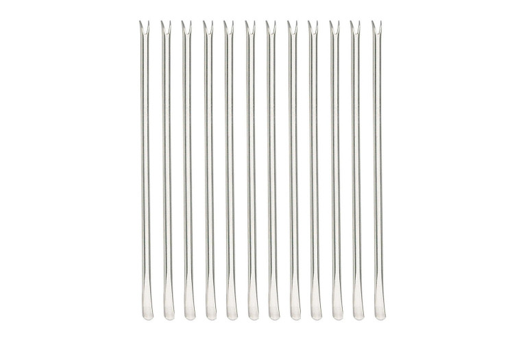 Ensemble 12 curettes &agrave; homards inox