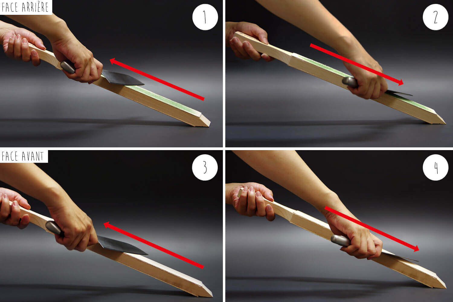 Strop En Cuir Affûtage Couteaux - Bloc Avec Pâte à Polir, Cuir Véritable, Antidérapant