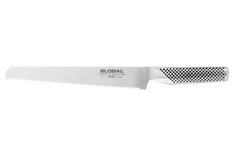 Couteau à pain Global G9 lame crantée 22cm
