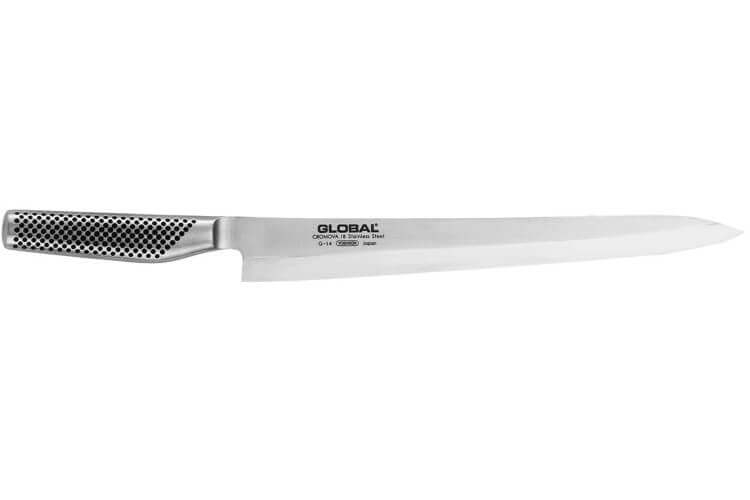 Couteau à poisson Global "Yanagi Sashimi" G14 lame biseautée pour droitier 30cm