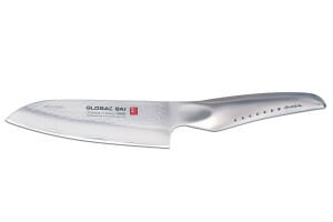 Couteau santoku japonais Global Sai M03 lame martelée 13,5cm