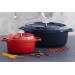 Cocotte ovale Invicta en fonte émaillée noire 35cm