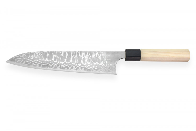 Couteau de chef japonais artisanal Masakage Shimo 21cm Shirogami