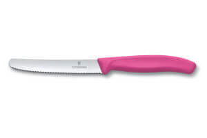Couteau de table Victorinox SwissClassic rose lame à dents 11cm