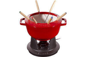 Service à fondue en fonte STAUB 20cm 6 personnes
