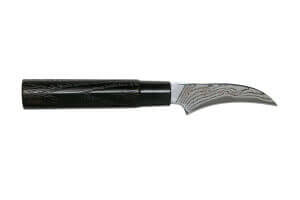 Couteau bec d'oiseau Tojiro Shippu Black Damas lame 7cm 