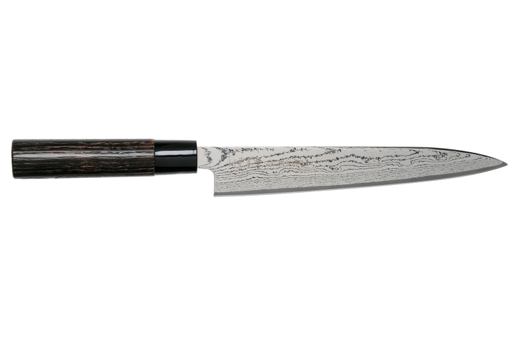 Couteau à trancher Tojiro Shippu Black Damas lame 21cm