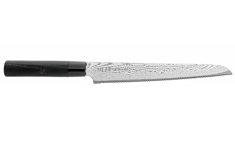 Couteau &agrave; pain Tojiro Shippu Black Damas lame 24cm