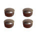 Set 4 moules à soufflés individuels Gobel diamètre 8cm
