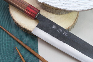 Couteau kiritsuke japonais artisanal Wusaki Yuzo BS2 21cm