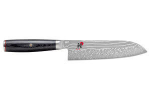 Couteau santoku japonais Miyabi 5000FCD lame 18cm damas 48 couches manche pakkawood