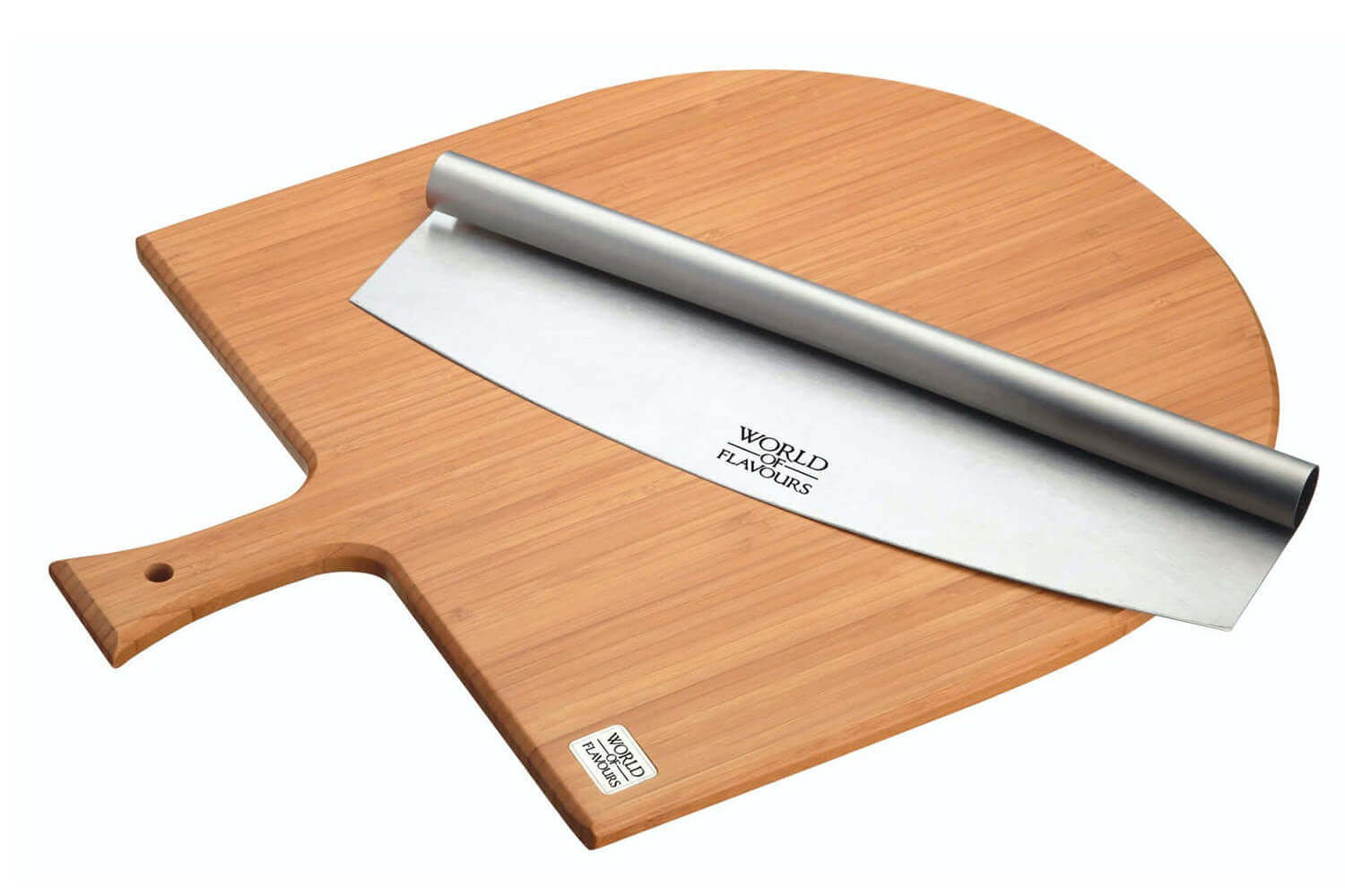 Planche à pizza ronde en bois avec main, pierre à découper, plateau à pizza,  outils de cuisson de gâteaux