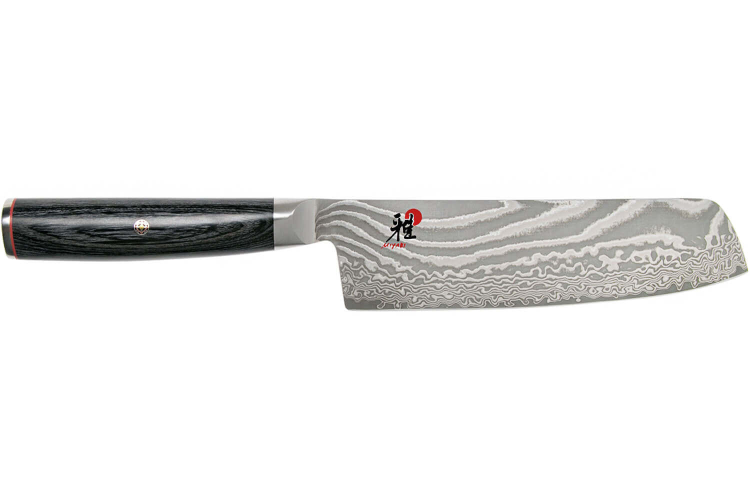 Couteau Santoku Damas - Lame 17 cm - Manche en olivier