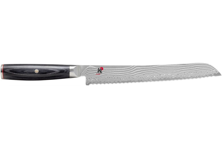 Couteau à pain japonais Miyabi 5000FCD lame 24cm damas 48 couches manche pakkawood