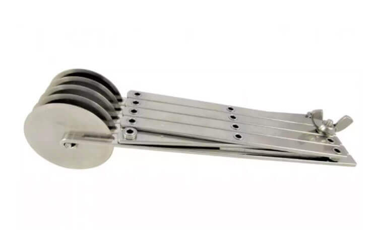 Rouleau Coupe-pâte Réglable Tagliapasta - 5 Lames Lisses Inox, Entretoises De 5,5 à 55 Mm, Pour Pâtes Fraîches