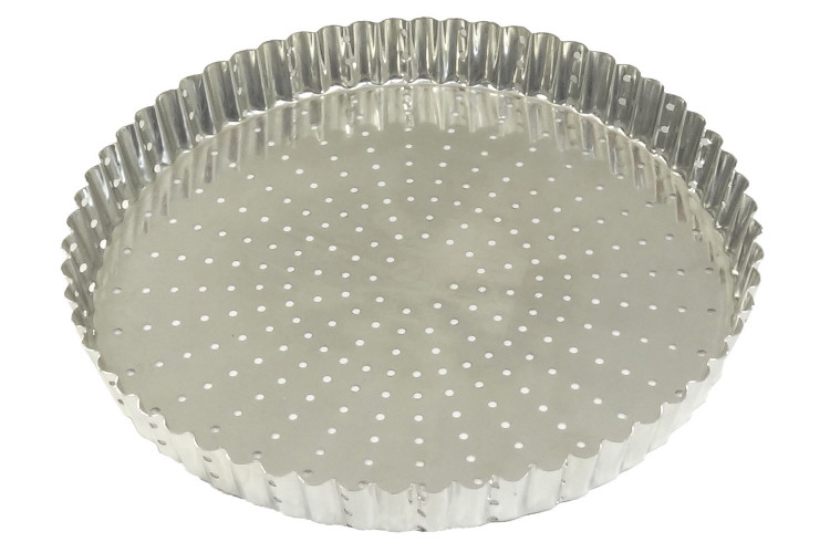 Tourti&egrave;re ronde cannel&eacute;e perfor&eacute;e Gobel fond fixe - 7 tailles