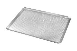 Plaque pâtissière perforée Gobel aluminium avec rebords