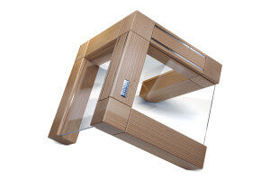 Bloc vide Artelegno Grand Prix en bois et plexiglass pour 10 couteaux de cuisine