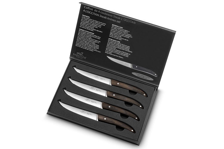 Coffret 4 couteaux à steak Sabatier International L'Occitan lame 11,5cm