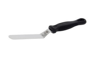 Mini spatule coudée inox De Buyer FKOfficium lame arrondie