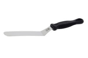 Mini spatule coudée inox De Buyer FKOfficium lame arrondie