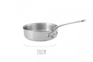 Sauteuse Mauviel M'Urban3 en inox avec poignée fixe