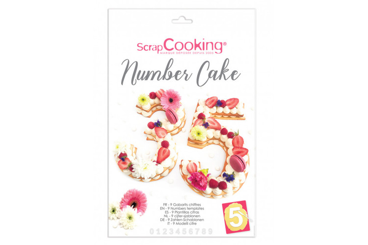Kit number cake Scrapcooking 9 chiffres réutilisable