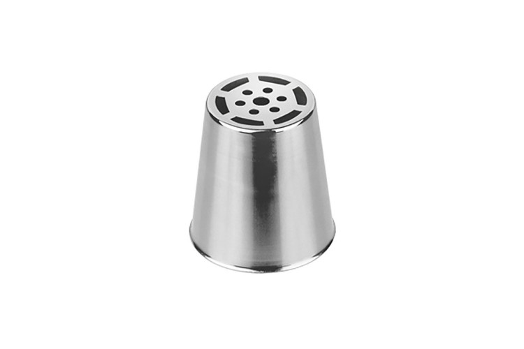 Douille russe De Buyer d&eacute;cor fleur inox