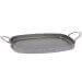 Plancha grill De Buyer Mineral B en fer 38x26cm avec 2 anses inox