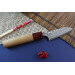Couteau d'office japonais artisanal Yoshimi Kato 8,5cm VG10 Nickel Damascus cerisier