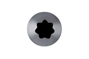 Douille cannelée E5 à E8 De Buyer inox