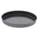 Moule à tarte cannelé en acier De Buyer à fond amovible et bord droit
