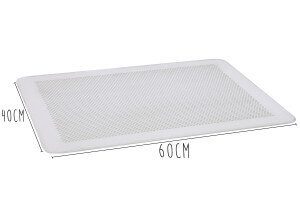 Plaque perforée en aluminium De Buyer sans rebord 1,5mm d'épaisseur
