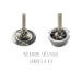 Coffret duo moulin à sel et poivre Peugeot Bistro en bois noir + blanc 10cm