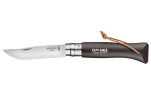 Couteau Opinel N°08 Baroudeur lame 8,5cm manche brun noir