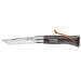 Couteau Opinel N°08 Baroudeur lame 8,5cm manche brun noir