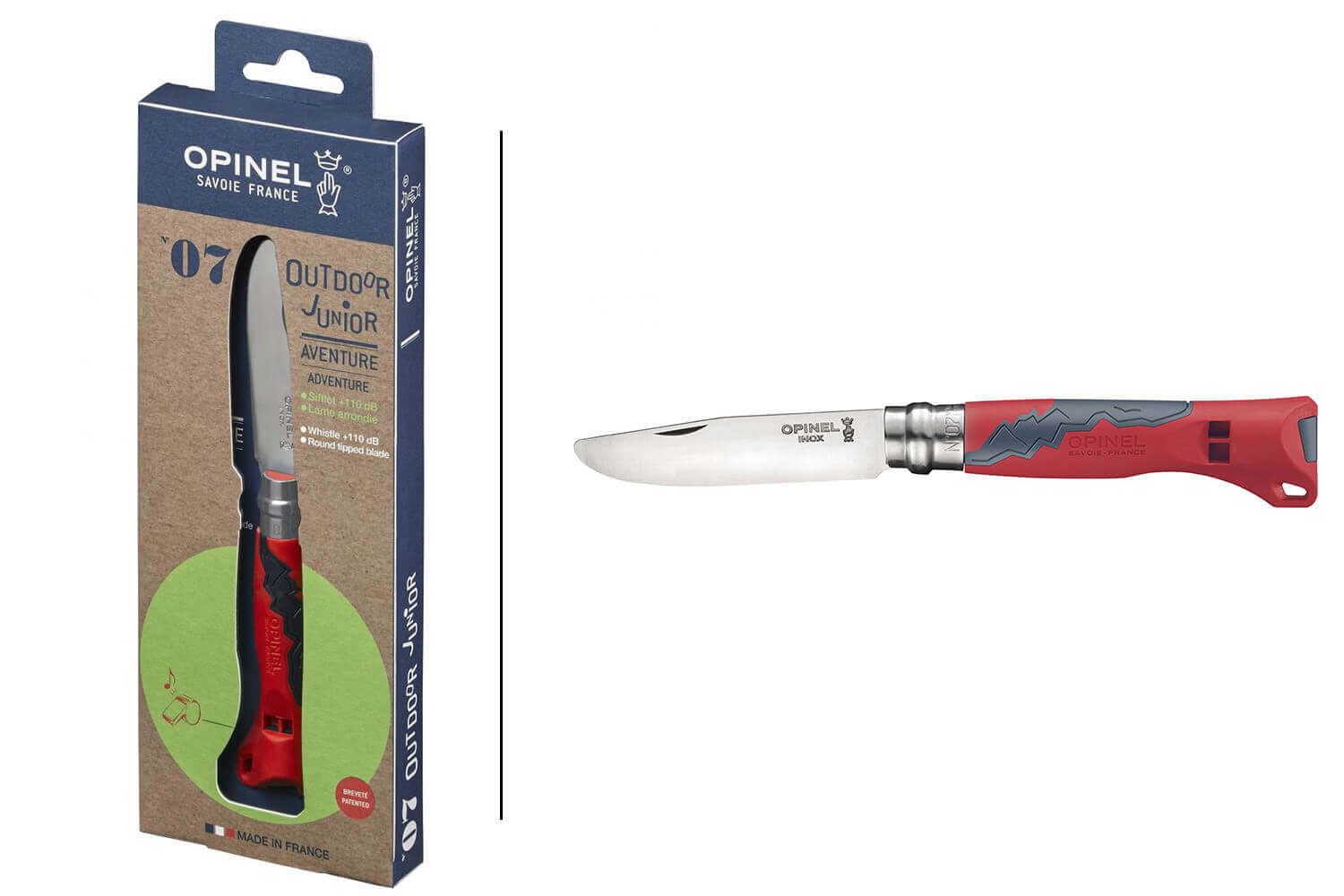 Couteau Opinel Outdoor N°07 Junior - 2 couleurs
