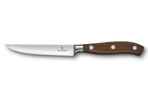 Couteau à steak Victorinox Grand Maître Wood forgé 12cm manche érable