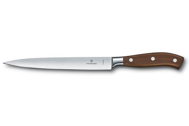 Couteau filet de sole Victorinox Grand Maître Wood forgé 20cm manche en érable