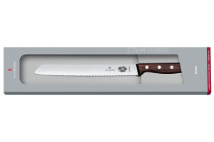 Couteau à pain Victorinox Wood lame 21cm manche érable 3 rivets