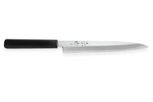 Couteau yanagiba japonais artisanal Kagekiyo Suri Urushi 21cm