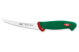 Couteau à désosser professionnel Sanelli Premana lame renversée 15cm manche vert